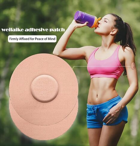Adhesive Patch 50 PCS Good for Waterproof Libre 1, 2, 3 Sensor Covers NO Glue in The Center Long Lasting in Kuwait