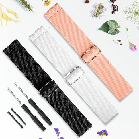 Bolesi 3 حزم متوافقة مع Fenix ​​5S Bands Easy Fit 20mm بسط النايلون ووتش الأشرطة الرياضية لFenix ​​5S / Fenix ​​5S Plus D2 Delta S Smartwatch النساء الرجال in Kuwait