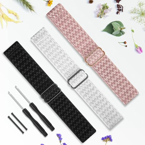 Bolesi 3 حزم متوافقة مع Fenix ​​5S Bands Easy Fit 20mm بسط النايلون ووتش الأشرطة الرياضية لFenix ​​5S / Fenix ​​5S Plus D2 Delta S Smartwatch النساء الرجال in Kuwait
