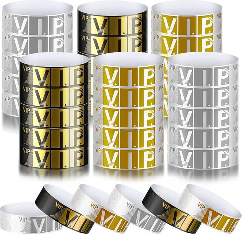 600 حزمة من أساور المعصم VIP للأحداث، أساور معصم VIP مقاومة للماء، أساور معصم خفيفة الوزن للمناسبات، أساور معصم ملونة نيون، أساور معصم ورقية متنوعة لكبار الشخصيات للحفلات، 0.79 بوصة (أحمر، أزرق، أخضر) in Kuwait