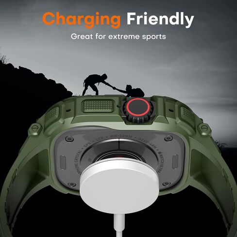 TAURI Black TPU Sport Band for Apple Watch Series 8/7/SE2/6/SE/5/4/3/2/1 with Screen Protector in Saudi Arabia