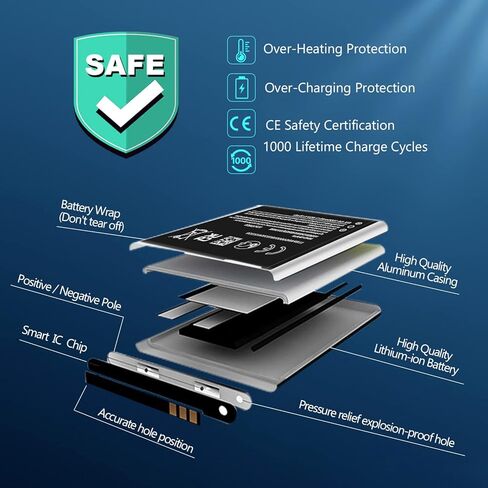 JDIRLDL BV-6A Battery, [1600mAh] Super High Capacity 0 Cycle Li-ion Battery Replacement Battery for 8110 4G TA-1048 TA-1059 2720V flip TA-1295 in Kuwait