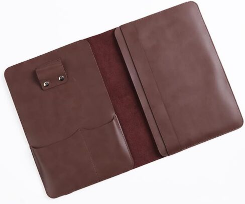 Top Grain Leather Universal Padfolio/Portfolio Sleeve Notebook Case Holder for iPads and iPad Pros 9.7" inch 11th Gen, 10th Gen, 9th Gen and 8th Gen with Canvas Draw String Bag in Saudi Arabia