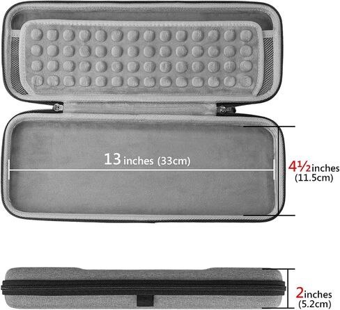 Geekria 65% Compact Keyboard Case, Hard Shell Travel Carrying Bag for 68 Keys Compact Keyboard, Compatible with Keychron K6 Keyboard, Keychron K6 Pro Keyboard, HyperX Alloy Origins 65 Keyboard in Kuwait