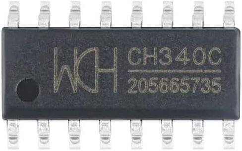 5 قطع CH340C SOP-16 USB الى رقاقة محول تسلسلي اس ام دي CH340 اس ام دي رقاقة تسلسلية مذبذب كريستال مدمج من جيسيني in Kuwait