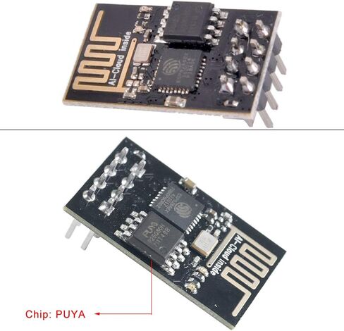 ميكر فوكس 4 قطع ESP8266 Esp-01 وحدة ارسال واستقبال واي فاي لاسلكية متوافقة مع اردوينو in Kuwait