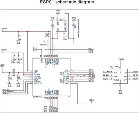 ميكر فوكس 4 قطع ESP8266 Esp-01 وحدة ارسال واستقبال واي فاي لاسلكية متوافقة مع اردوينو in Kuwait