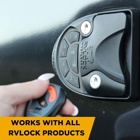 جهاز تحكم عن بعد 4 أزرار لمقابض RVLock بدون مفتاح، جهاز إرسال فوب لاسلكي in Saudi Arabia