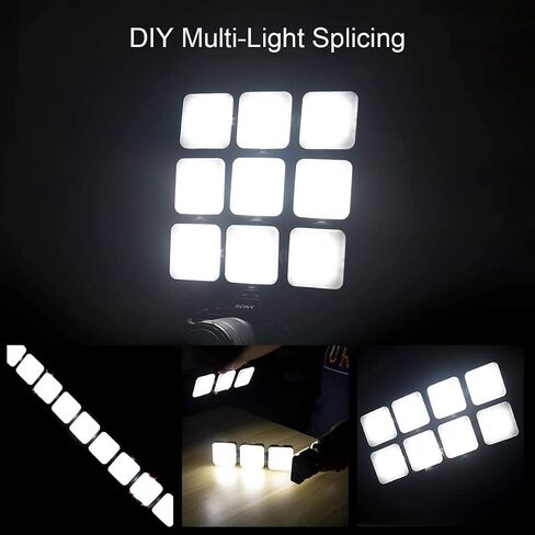Fomito Led Video Light Vlog Light LED68R Light for Camera and Gopro Light with RGB SOS Mode and Magnets, Built in 2000mAh Lithium Battery for Camera Light, Light for Video Conferencing Video Llighting in Saudi Arabia