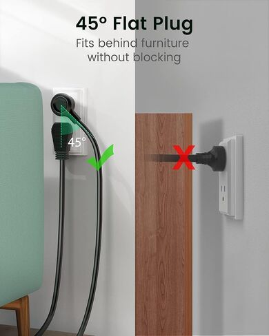 شريط طاقة USB SUPERDANNY مزود بمفاتيح فردية، سلك تمديد قابل للتركيب بطول 6.5 قدم حماية متعددة 6 منافذ و4 منافذ USB لأجهزة iPhone iPad PC والمنزل والمكتب والسفر باللون الأبيض الفاتح in Kuwait