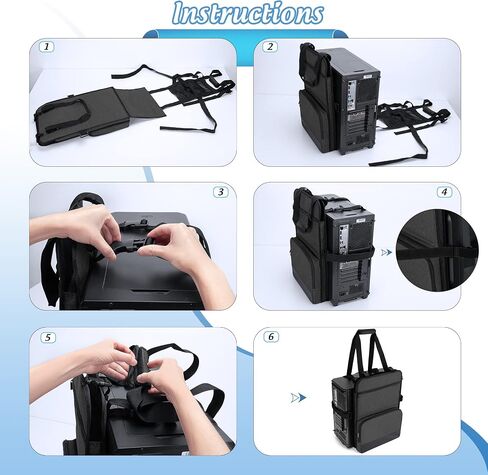 Trunab PC Tower Carrying Strap with Handle, Desktop Computer Case in Kuwait