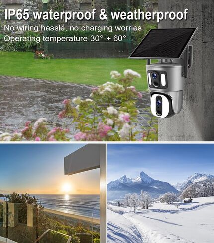 Sky Tower 2K Solar Security Camera Outdoor, Wireless WiFi PTZ Pan Tilt 360° View Spotlight, AI Motion Detection and Siren, Color/IR Night Vision, 2-Way Talk, Amazon Cloud (WiFi Router) in Kuwait