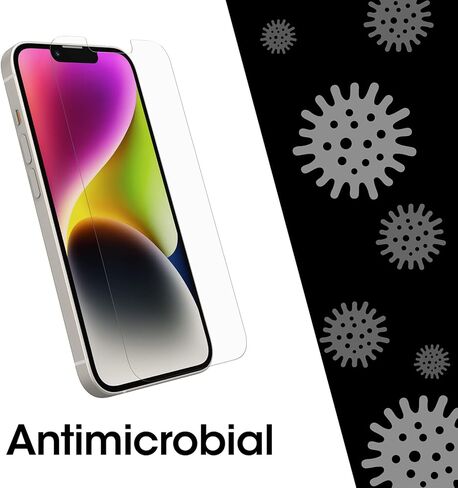 OtterBox واقي شاشة زجاجي مضاد للميكروبات باللون الأزرق لهاتف iPhone 14 وiPhone 13 وiPhone 13 Pro in Kuwait