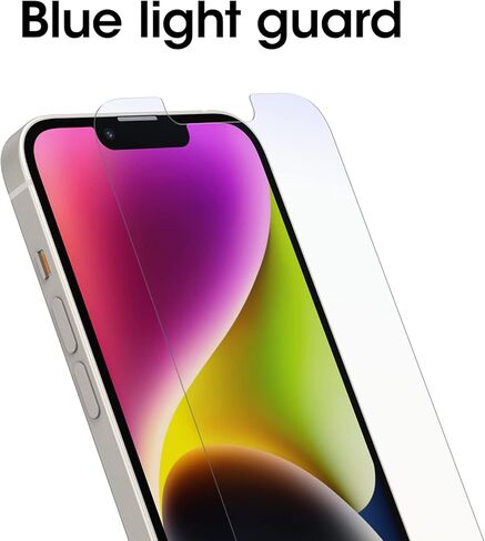 OtterBox واقي شاشة زجاجي مضاد للميكروبات باللون الأزرق لهاتف iPhone 14 وiPhone 13 وiPhone 13 Pro in Kuwait