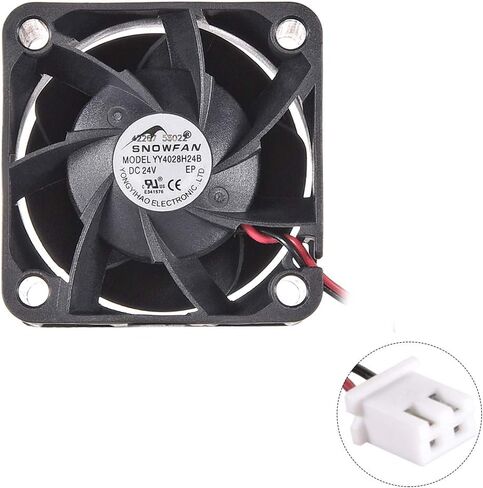 uxcell 40mm x 40mm x 28mm 24V Brushless DC Cooling Fan in Kuwait