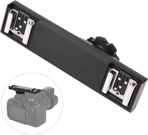 Practical Quality Ultralight Dual Hot Shoe Splitter, High Compatibility Lightweight and Convenient Dual Hot Shoe Splitter,High Loading Accessories for SLR Camera Camcorder in Saudi Arabia