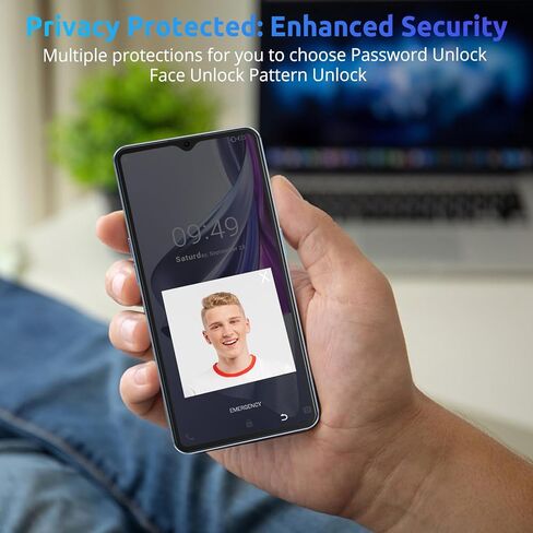 Xgody Mate50 3GB+32GB Octa-Core 4G Unlocked Phones, 6.56'’ Incell Screen Dual Sim Unlocked Cell Phones, 4500mAh Battery, Face Unlock, Camera 5MP+18MP Android Smartphones (Blue) in Kuwait