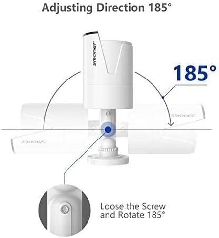 كاميرا SMONET 3MP لاسلكية IP خارجية، كاميرا بديلة وكاميرا إضافية 3MP نظام كاميرا أمان لاسلكية فقط. رؤية ليلية عالية الدقة مقطوعة بالأشعة تحت الحمراء بطول 65 قدمًا. تحقق مما إذا كان يمكن أن تعمل معك قبل طلبك... in Kuwait