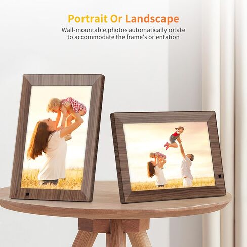 Digital Photo Frame 10.1 inch IPS Display, WiFi Touch Screen, 64 GB Storage, Auto-Rotate, Slideshow, Motion Sensor, Easy Setup to Share Photos or Videos Instantly via App from Anywhere in Kuwait