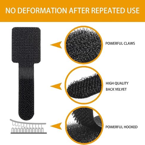 حزم سلك منظم الأسلاك، 10 قطع من ربطات الكابلات اللاصقة، ربطات منظم الحبل، مشابك كابلات متعددة الأغراض، حامل سلك منظم، ربطات إدارة الكابلات، ربطات عنق وحلقة لجدار المطبخ، مقلاة الهواء، محمصة الخبز in Kuwait