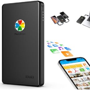 iDiskk 1TB 【App-le Certified for iPhone 15】 External Hard Drive for iPhone, iPad, MacBook,Compatible with iOS & Android, Store Photos, Videos, Music, Documents for All Devices