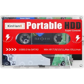 Lutonvia 2TB External Hard Disk, Built-in 120K+ Classic Games, Suitable for PC/Laptop/Smart TV and Mini Computer, Portable Hard Disk USB 3.0 Interface, Plug and Play in Kuwait