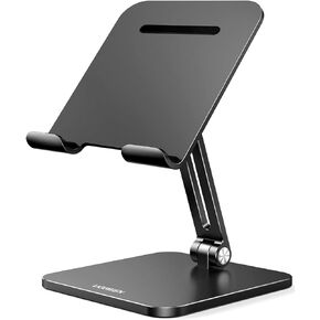 UGREEN Tablet Stand Compatible for iPad Desk Stand Holder Adjustable Aluminum Thicker Base Compatible with iPad Pro Air Mini 13 12.9 11 Inch Home Office Desk Accessories Grey in Kuwait