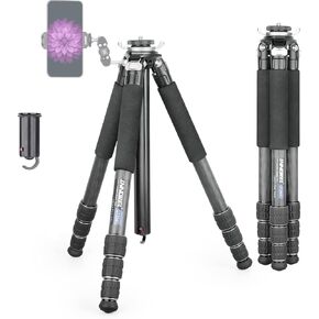 Carbon Fiber Tripod-INNOREL GT284C Professional Compact Tripod for DSLR Camera Heavy Duty Stand with Low Gravity Center Ball Head Special-Shaped Center Column 1.14in/29mm Tube Max Load 44lbs/20kg