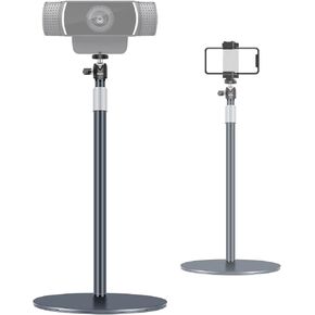 Webcam Stand, Light Stand Tripod with 360° Rotatable Ballhead for DSLR Camera, Ring Light, Webcam, Desktop Tripod for Video Recording, Shooting, Game Streaming, YouTube in Saudi Arabia