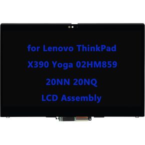 Daplinno 13.3" LCD Screen Replacement for Lenovo ThinkPad X390 Yoga 02HM859 20NN 20NQ Display LED Touch Screen Digitizer Bezel Assembly FHD in Saudi Arabia