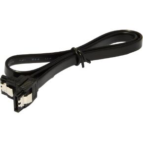 JacobsParts SATA Cable SATA III 6Gbps 90 Degree Right Angle with Locking Latch 18 Inches for HDD SSD - Blue