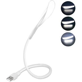 Milluten USB Reading Lamp, USB Laptop Light with 14 LEDs DC5V 2.8W 3 Brightness Levels, Touch Switch and Flexible Gooseneck, USB Desk Lamp for Notebook Laptop, Desktop, PC and MAC Computer (Black) in Saudi Arabia