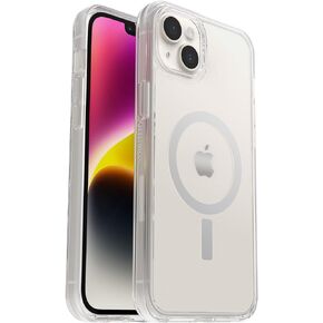 OtterBox iPhone 14 Plus Symmetry Series+ Case - CLEAR , Ultra-sleek, Snaps To MagSafe, Raised Edges Protect Camera & Screen in Kuwait