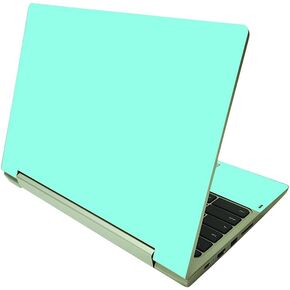MightySkins Skin Compatible with Lenovo IdeaPad Flex 3 Chromebook 2-in-1 11.6" (2021) - Solid Turquoise | Protective, Durable, and Unique Vinyl Decal wrap Cover | Easy to Apply | Made in The USA in Kuwait