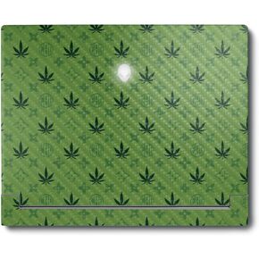 MightySkins Carbon Fiber Skin Compatible with Alienware X16 R1 (2023) Full Wrap Kit - CBD Green | Protective, Durable Textured Carbon Fiber Finish | Easy to Apply & Change Styles | Made in The USA