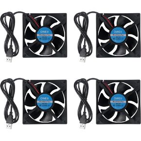 2-Pack 50mm Fan 5V USB Brushless DC Cooling Fan, 5V Brushless DC Cooling Fan for Projector Humidifier Aromatherapy Small Appliances Series Replacement in Kuwait