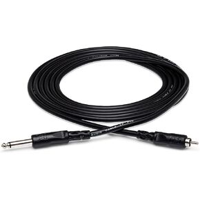 Hosa CPR-110 1/4 بوصة TS إلى RCA ربط غير متوازن، 10 أقدام in Kuwait