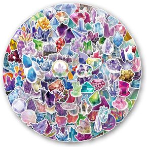 حزمة ملصقات فينيل كريستال من Bonitzdm 200 قطعة، ملصقات فينيل مقاومة للماء لزجاجة المياه، سجل القصاصات، الكمبيوتر المحمول، حافظة الهاتف، هدايا للمراهقات والبنات البالغين in Kuwait