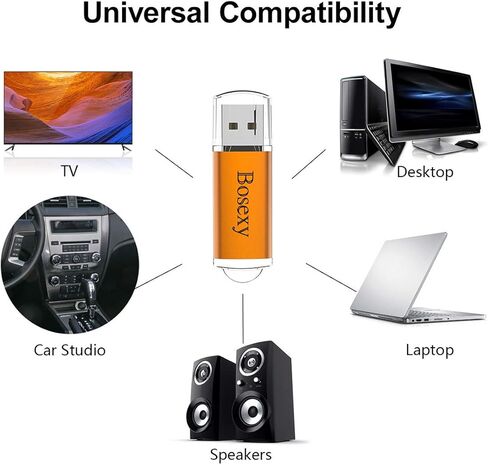 بوسيكسي ذاكرة فلاش USB بندريف متعددة الالوان 5 قطع 32 جيجا متعددة الالوان in Kuwait
