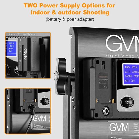 GVM RGB LED Video Light, 800D Studio Light with APP Control Lighting Kit Photography Light 1 Pack with 8 Kinds Scene Lights, 3200-5600K CRI 97 LED Panel Light for YouTube Studio, Video, Portrait in Saudi Arabia