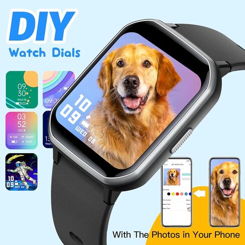 ساعة ذكية للأطفال للبنات، ساعة تتبع اللياقة البدنية للأطفال IP68 مقاومة للماء مع وجه 1.5 بوصة، مراقب النوم لمعدل ضربات القلب، 19 وضعًا رياضيًا، عداد السعرات الحرارية، ساعة منبه، هدايا رائعة للأطفال بعمر 6 سنوات فما فوق (وردي) in Kuwait