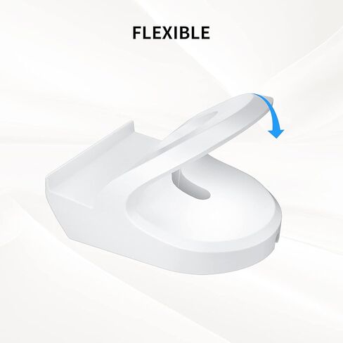 حامل سيليكون لساعة جوجل بكسل 41 ملم من جي ال دي رام، حامل قاعدة شاحن سيليكون غير قابل للانزلاق، دعامة ملحقات شاحن مع فتحة كابل ادارة مدمجة - اسود وابيض - قطعتين in Kuwait