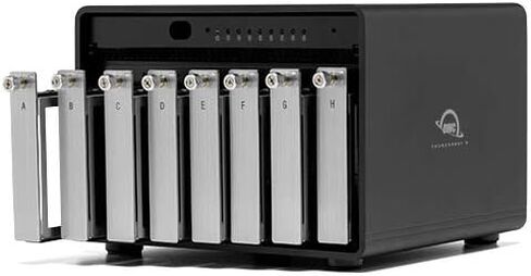 OWC ThunderBay 8 Eight-Bay Thunderbolt 40Gb/s External Storage Enclosure | Add up to eight 3.5-inch or 2.5-inch SATA drives - Personal data center with pro-grade speeds up to 2586MB/s in Kuwait