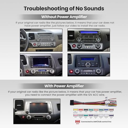 ماكسبيدنج رودس راديو ستيريو للسيارة لسيارة هوندا سيفيك 2006-2011، شاشة لمس HD 10.1 انش في لوحة القيادة، نظام تحديد المواقع، ابل كاربلاي لاسلكي واندرويد اوتو، بلوتوث، واي فاي، شحن USB، 2G+32G in Kuwait