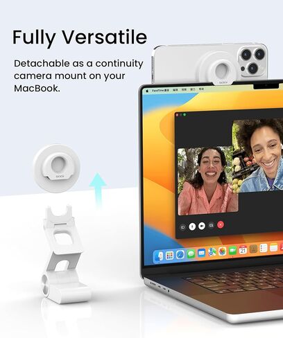 حامل كاميرا SODI المستمر لشاشة سطح المكتب وiMac - حامل كاميرا لجهاز MacBook مع متوافق مع Mag-Safe، قابل للإمالة لعرض المكتب، حامل هاتف مغناطيسي لهاتف iPhone 15/14/13/12 وMac OS Ventura in Saudi Arabia