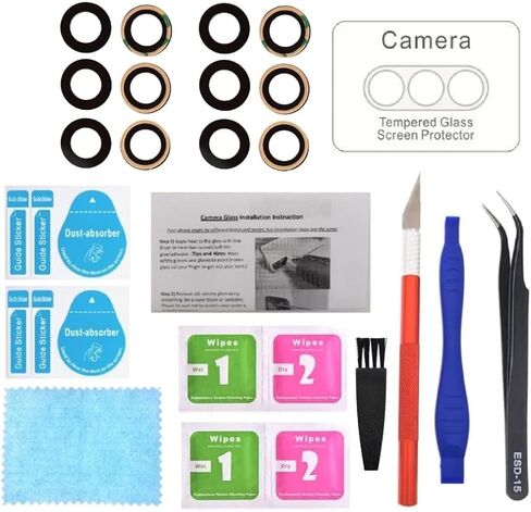 2 x PHONSUN Rear Camera Lens Glass Replacement with Adhesive Set for Samsung Galaxy A54 5G SM-A546U A546 in Saudi Arabia