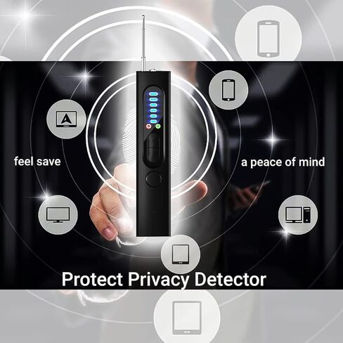 ميو وانجو كاشف الكاميرا الخفية، كاشف مضاد للتجسس | جهاز استماع، كاشف تتبع نظام تحديد المواقع | ماسح اشارة لاسلكي RF يكتشف الاجهزة المخفية للمنزل والمكتب والسفر in Kuwait