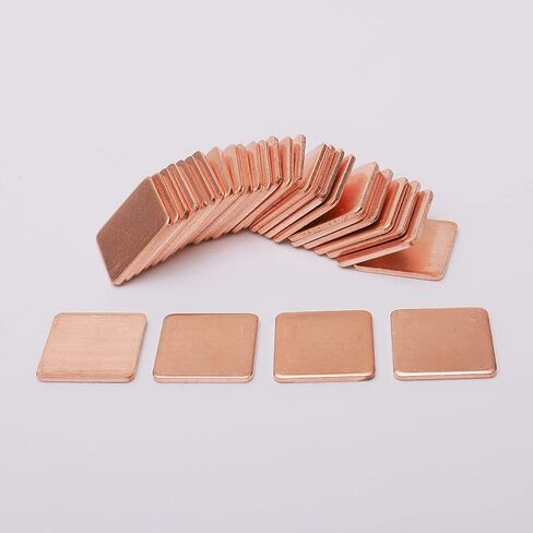 Ellbest 30pcs 20 x 20 x 1.5 mm Pure Copper Heatsink in Kuwait