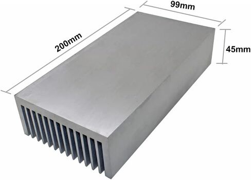 Large Aluminum Heatsink 200 x 99 x 45mm / 7.87 x 3.90 x 1.77inch Heat Sinks Cooler Cooling Radiator for LED LCD CHIP Electronic Amplifier Transistor Heat Dissipation in Kuwait