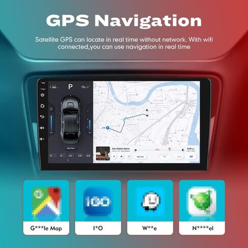 WOSTARS Car Android Navigation Stereo GPS Radio Reverse Camera Display 10" IPS Touchscreen Headunit Tablet Pad Media Player for Honda Civic 2004-2011, if Applicable Quad Core 1G+16G in Saudi Arabia